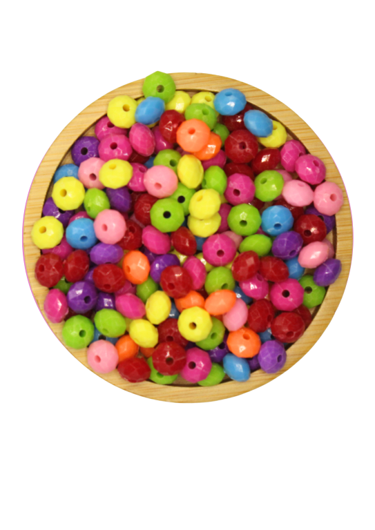 Miçanga COLORIDA ACHATADA