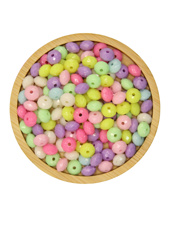 CONTA PLÁSTICA COLORIDA ACHATADA