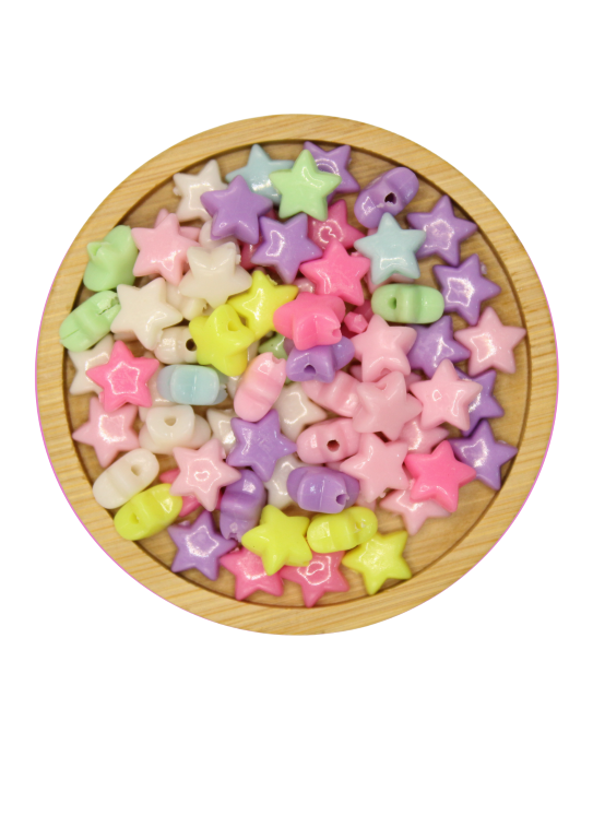 CONTA PLÁSTICA COLORIDA  ESTRELA