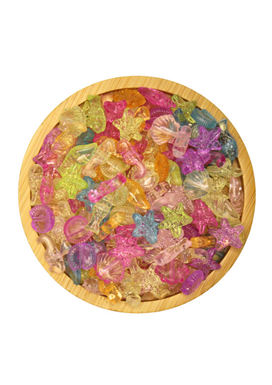 Miçanga COLORIDA TRANSLÚCIDA FUNDO DO MAR