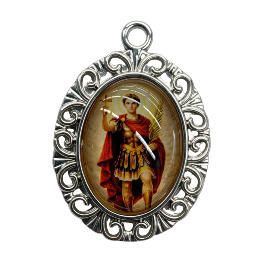 MEDALHA RESINADA DE SANTO EXPEDITO