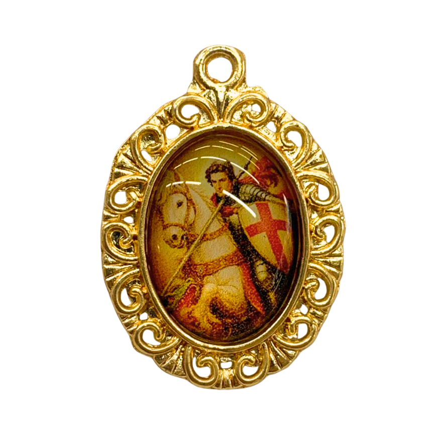 MEDALHA RESINADA SÃO JORGE