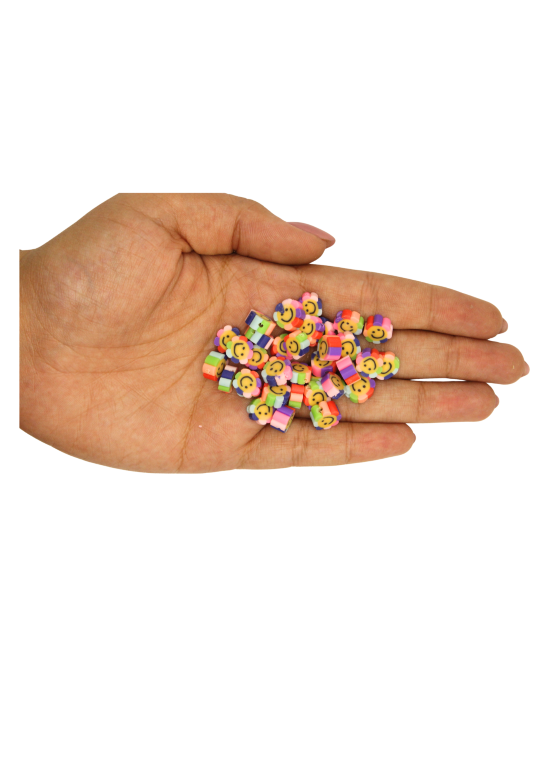 Miçanga EMBORRACHADA FLOR SMILE MULTICOR