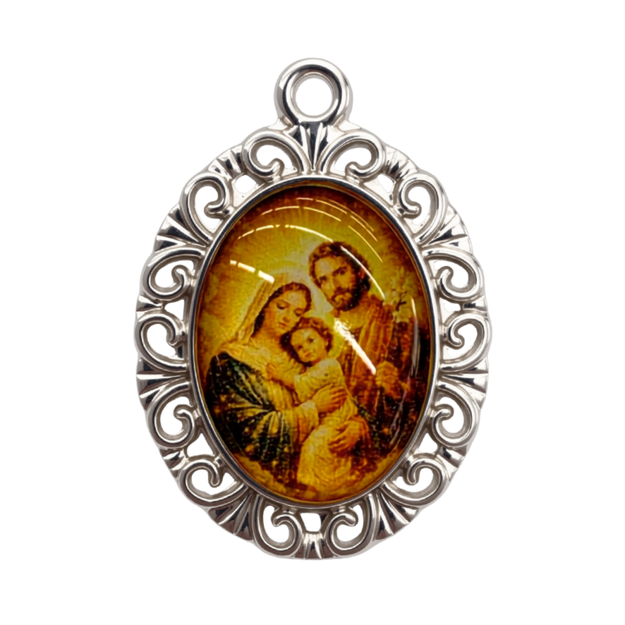 MEDALHA RESINADA DA SAGRADA FAMILIA